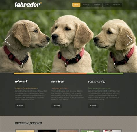 Dog Breeder Website Template